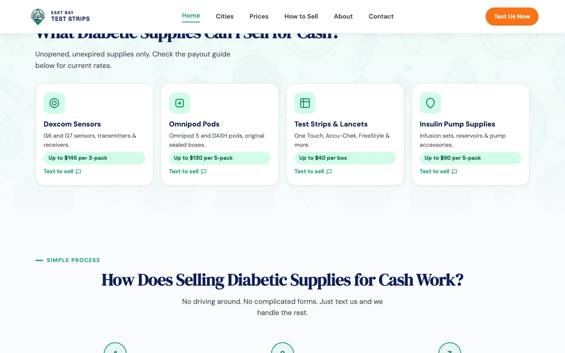 What We Accept product categories grid